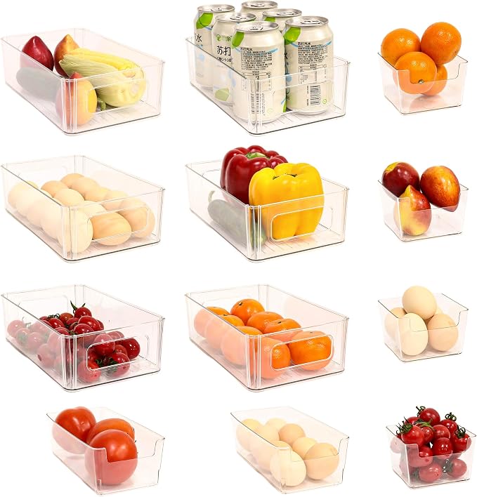 Refrigerator Organizer Bins 12 Pack Fridge Organizers by Unknown