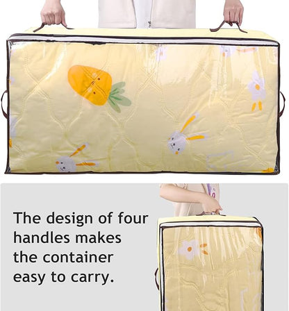 90L Under Bed Storage Containers, Closet Organizers and Storage Bins, Foldable - Image 7