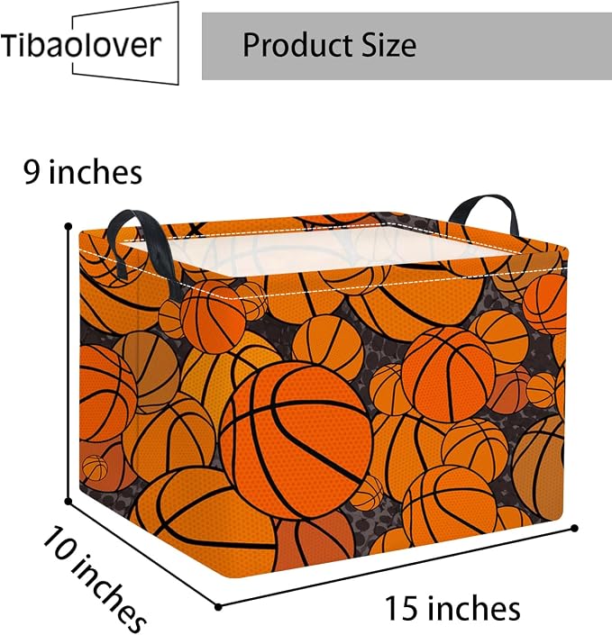 Rectangular Basketball Kids Storage Basket Gift & Baby Storage Bin Organizer - Image 6
