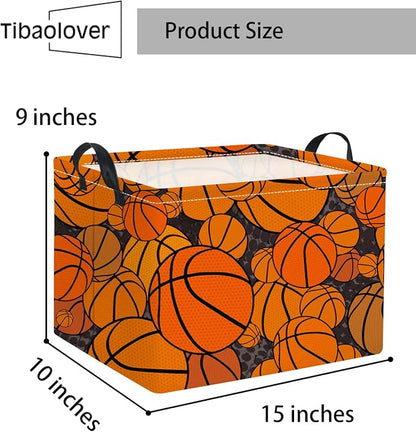 Rectangular Basketball Kids Storage Basket Gift & Baby Storage Bin Organizer - Image 6