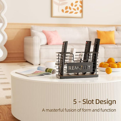 Remote Control Holder, 5-Slot TV Remote Holder Wall Mount, Universal Remote - Image 7