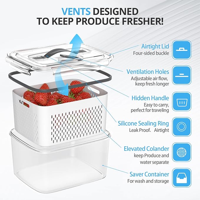 damynuo 10Pack Fruit Storage Containers - Image 3