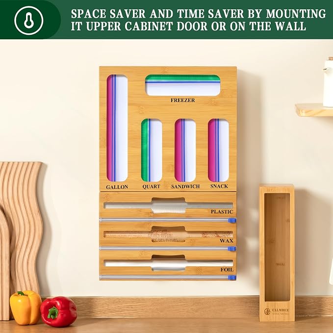 Calmbee 9 in 1 Bamboo Storage Bag Organizer - Image 6