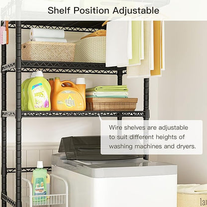 Ulif U11 Over Washer and Dryer Shelves, 3 Tiers Laundry Room Storage and - Image 4