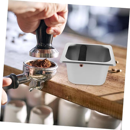 Stainless Steel Espresso Compact Coffee Ground Container - Image 3