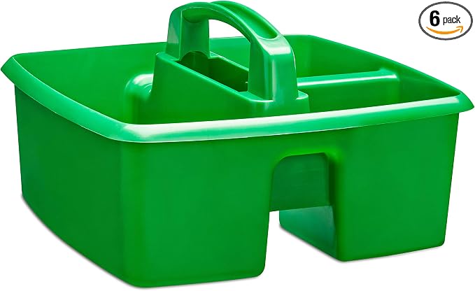 Storex 3-Compartment Small Caddy – Multipurpose Classroom Organizer by Storex