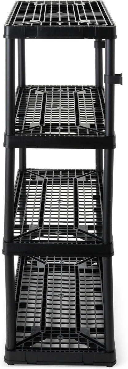 Gracious Living 3 Pack 4 Shelf Fixed Height Ventilated Heavy Duty Storage Unit - Image 7