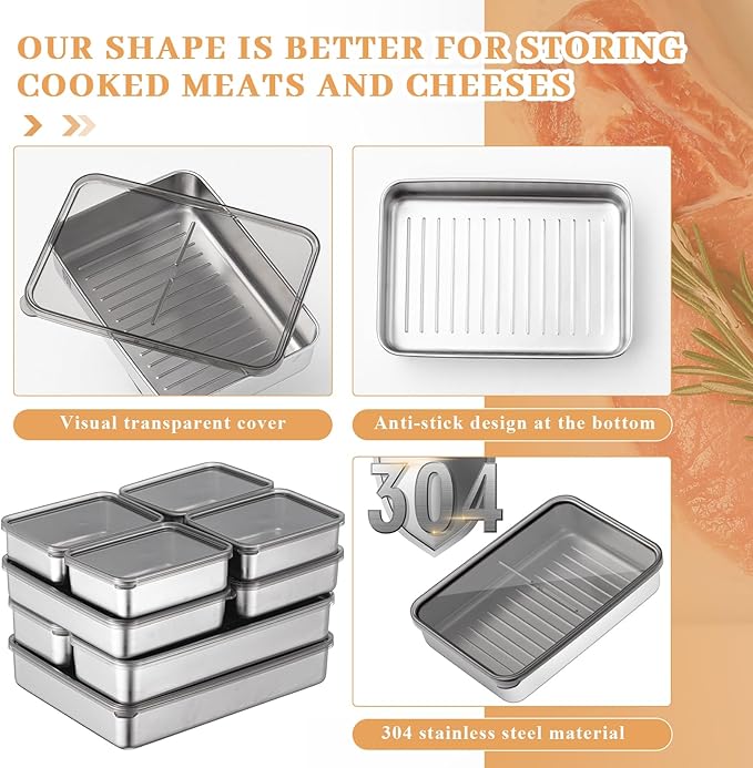 Hushee 9 Pack Bacon Cheese Container - Image 4
