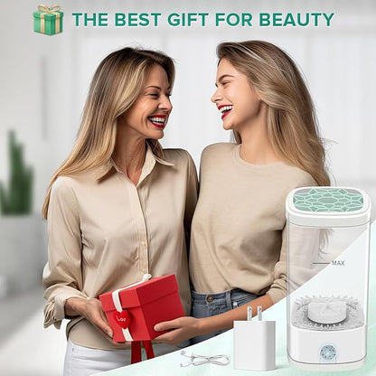 Electric Makeup Brush Cleaner, Portable Automatic Makeup Brush Cleaning Solution - Image 6