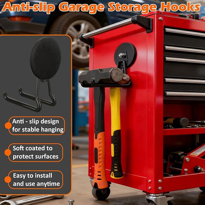 MUTUACTOR New Upgraded Magnetic Hooks Heavy Duty, 40lbs Anti-Scratch Garage - Image 8