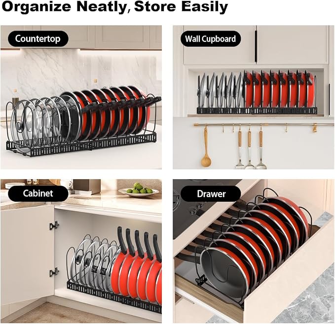 Housolution Pot and Pan Organizer Rack - Image 6