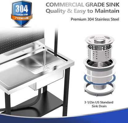 VINGLI 67'' Commercial Sink - Image 5