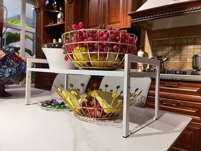 Expandable Cabinet Shelf Organizer 16-26" L Stackable Kitchen Counter Shelf - Image 7