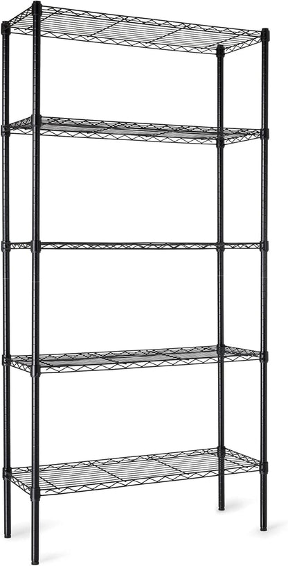 Amazon Basics 5-Shelf Adjustable Heavy Duty Steel Wire Rack Storage Shelving by AmazonBasics