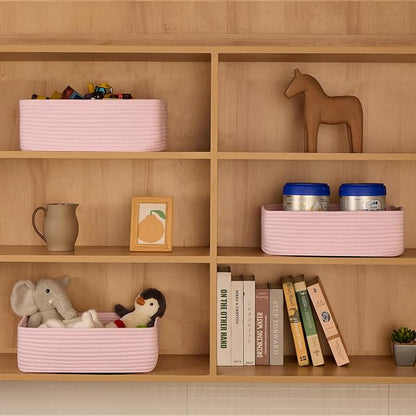 Large Shallow Organizing Baskets 15x11x5.1 Inches - Image 3