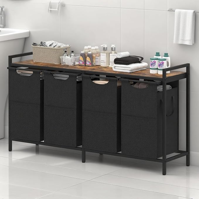 Heybly Laundry Hampers, 4 X 12.5 Gal Laundry Basket - Image 3