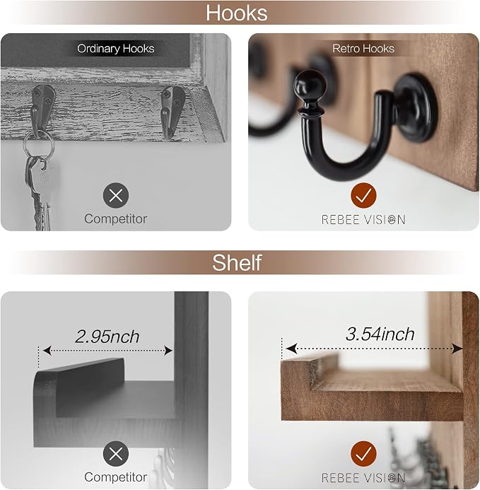 Rebee Vision Decorative Key Holder Wall Mount - Image 5