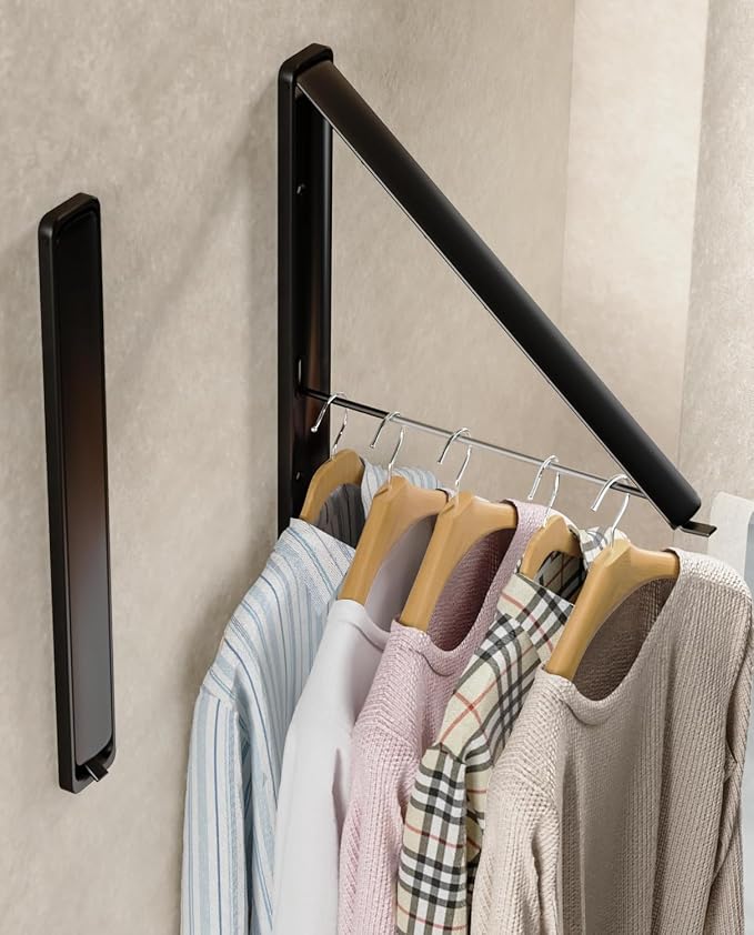 Dr.DJ Clothes Drying Rack Wall Mounted, Retractable & Foldable Clothes Hanger by DrDJ