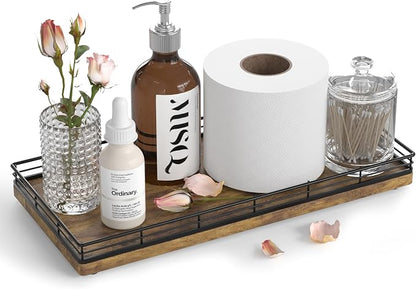 Bathroom Toilet Tank Tray, Vanity Tray by Focusonit