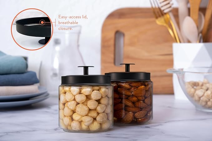 KooK Glass Kitchen Canister Set, Food & Storage Containers - Image 3