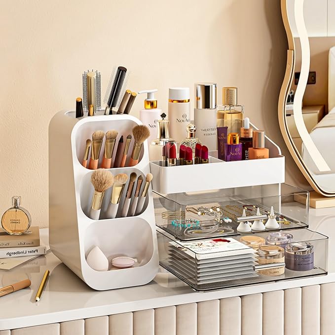 Makeup Organizer with Drawers, Large Capacity Countertop Organizer - Image 6