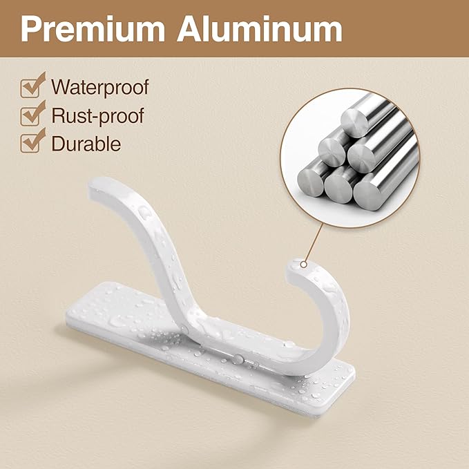 pickpiff 10-Pack Self Adhesive Wall Hooks - Image 5