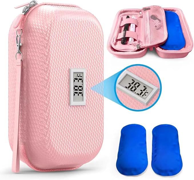 Insulin Cooler Travel Case TSA Approved, Refrigerated Medicine Travel Case by CASAZEN