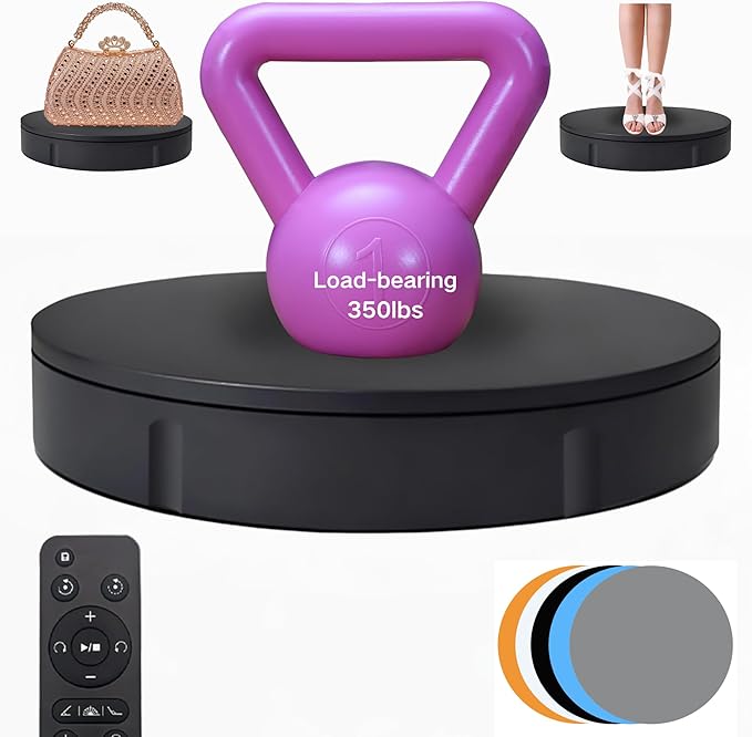 JAYEGT Motorized Rotating Display Stand, 350Lbs Load，360 Degree Electric by JAYEGT