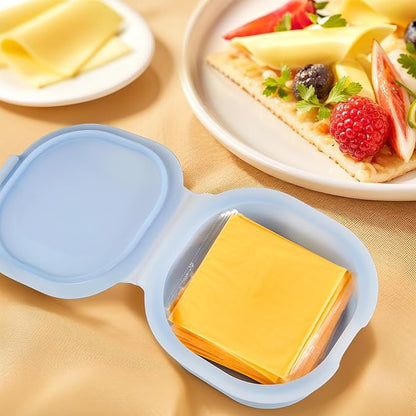 Silicone Cheese Container for Refrigerator, Snack Food Storage Container Box - Image 4