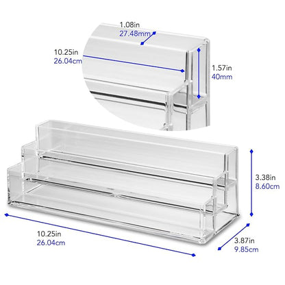 byAlegory Tiered Acrylic Eyeshadow Palette Makeup Organizer | 3 Tier Cosmetic - Image 5