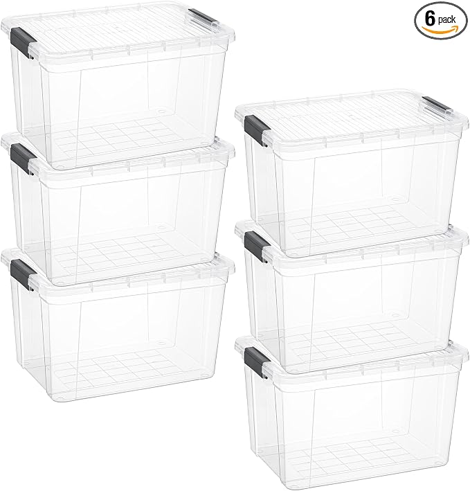 Superio Clear Storage Boxes by Superio