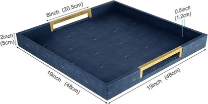 HofferRuffer Faux Leather Serving Tray - Image 2