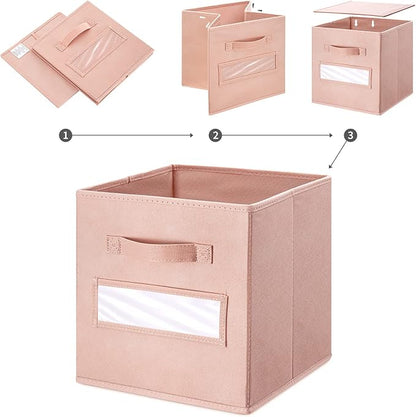 11 Inch Storage Cube, Storage bin, cube storage Foldable Fabric Cube Storage - Image 4