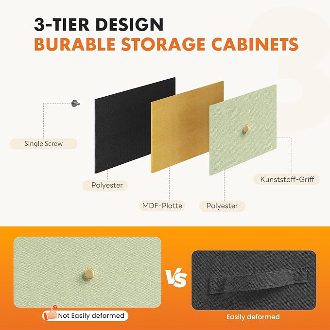 Sweetcrispy 8 Drawer Dresser for Bedroom Tall, Organizer Storage Drawers | - Image 6