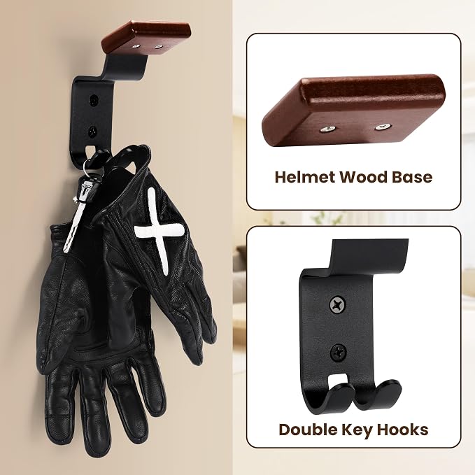 Motorcycle Helmet Holder Wall Mount - Image 5