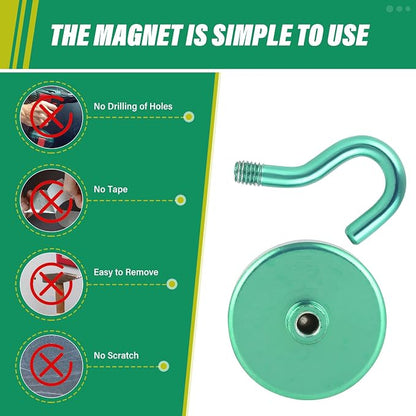 Neosmuk Magnetic Hooks, Heavy Duty 130lb+ Strong Magnet Hook - Image 5