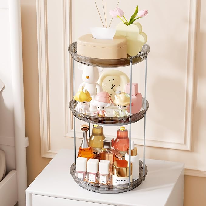 Delamu 3 Tier Rotating Makeup Organizer - Image 9