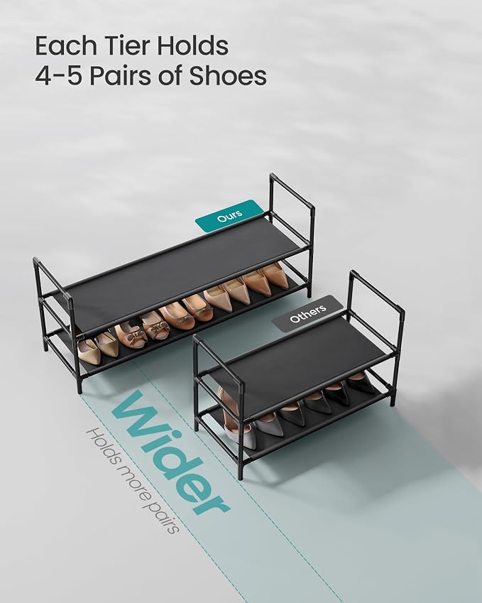 SONGMICS 2-Tier Shoe Rack, Shoe Storage - Image 5