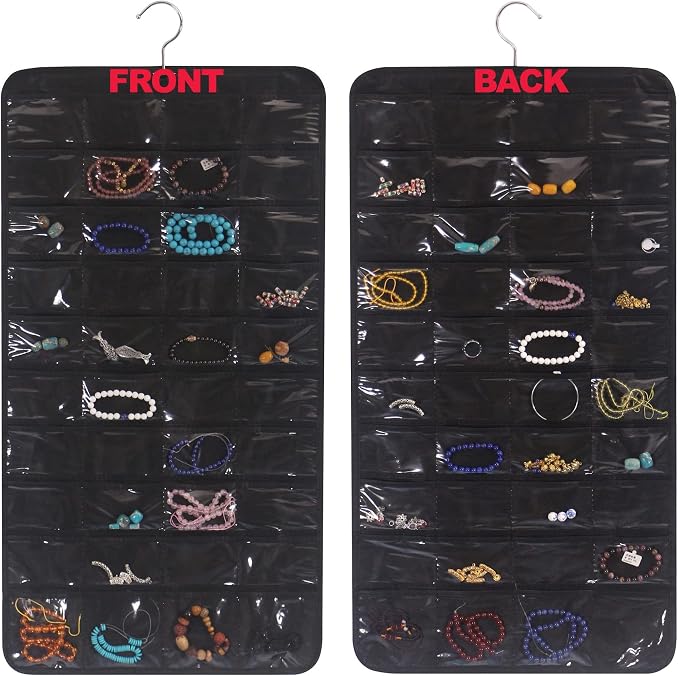 DIOMMELL 80 Pockets Hanging Jewelry Organizer - Image 3