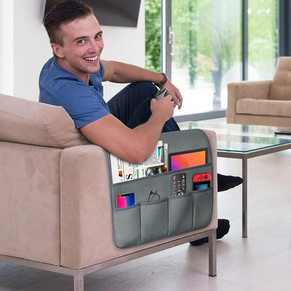 TV Remote Control Holder Couch Caddy, Non-slip Bedside Caddy Organizer - Image 2