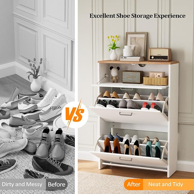 VINGLI Shoe Cabinet Storage for Entryway Ultra Slim - Image 9