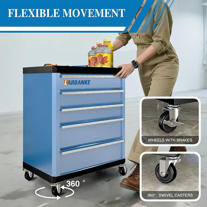 LARBANKE 5-Drawer Rolling Tool Chest - Image 4
