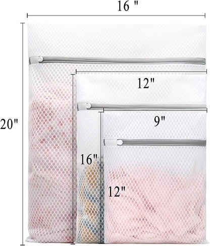 Muchfun 5Pcs Durable Honeycomb Mesh Laundry Bags - Image 5