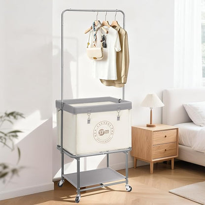 STORAGE MANIAC Rolling Laundry Cart - Image 8