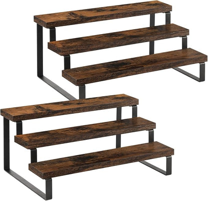 YINMIT Wooden Display Riser Stand, Tiered Perfume and Cologne Organizer Stand by YINMIT