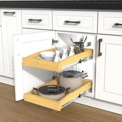 2 Tier Pull Out Cabinet Organizer - Image 9