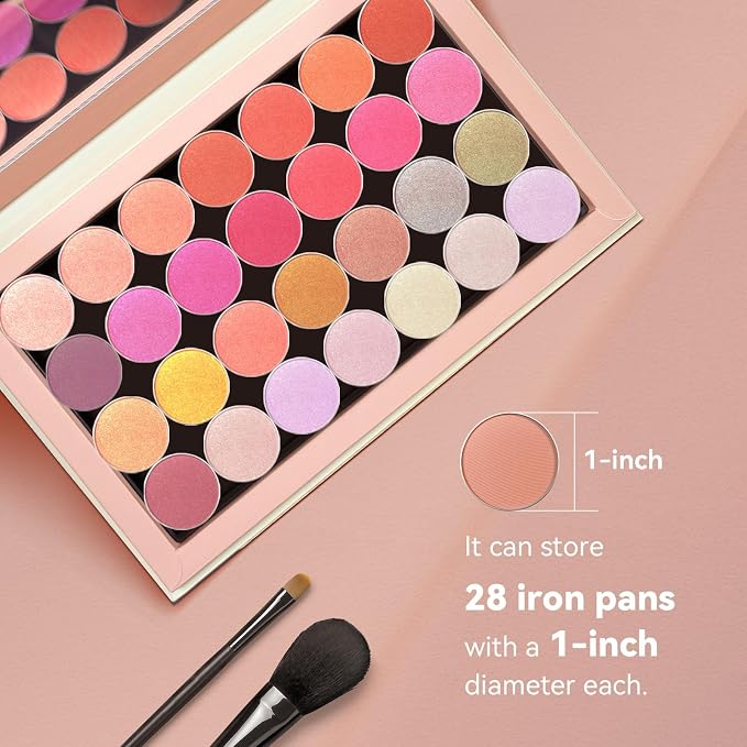 Magnetic Eyeshadow Palette, Empty Makeup Palette Organizer - Image 3