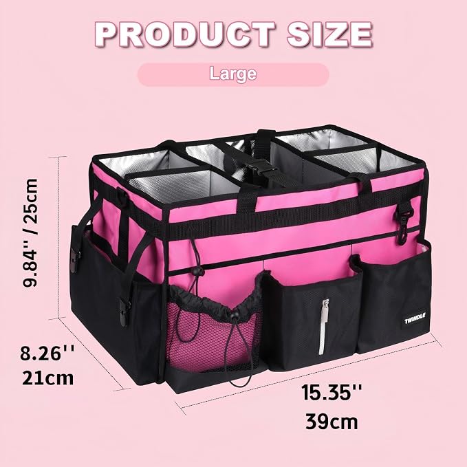 Large Cleaning Caddy Bag With Detachable Divider, Caddy Organizer With Handle - Image 2