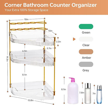 Corner Bathroom Counter Organizer - Image 2