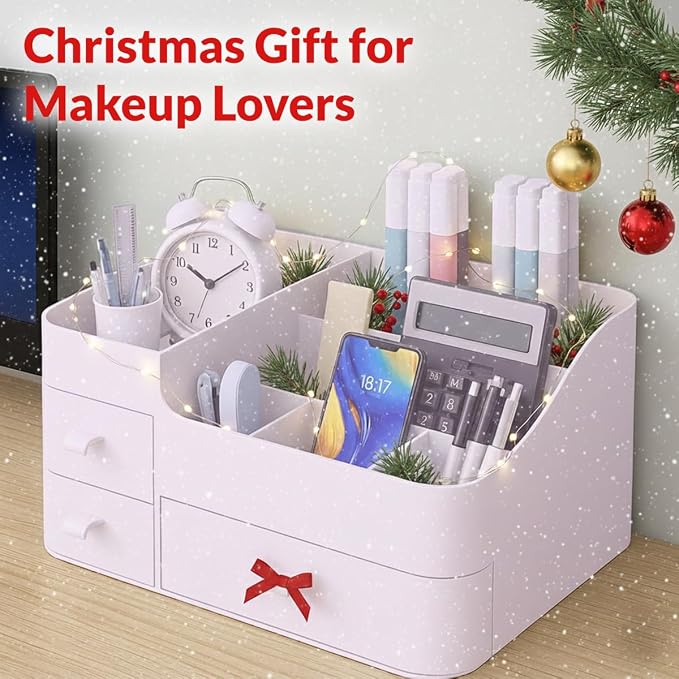 Makeup Organizer for Vanity – Large Cosmetic Storage Box - Image 5